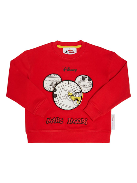 Marc Jacobs: Mickey Mouse棉质卫衣 - kids-girls_0 | Luisa Via Roma