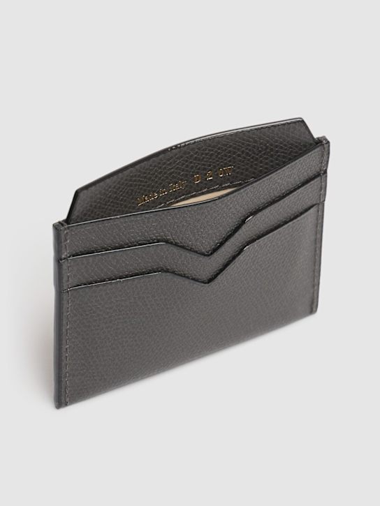 Valextra: Leather card holder - men_1 | Luisa Via Roma