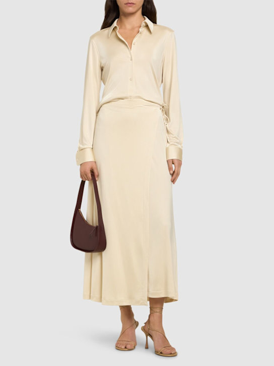 Helmut Lang: Fluid viscose shirt - women_1 | Luisa Via Roma