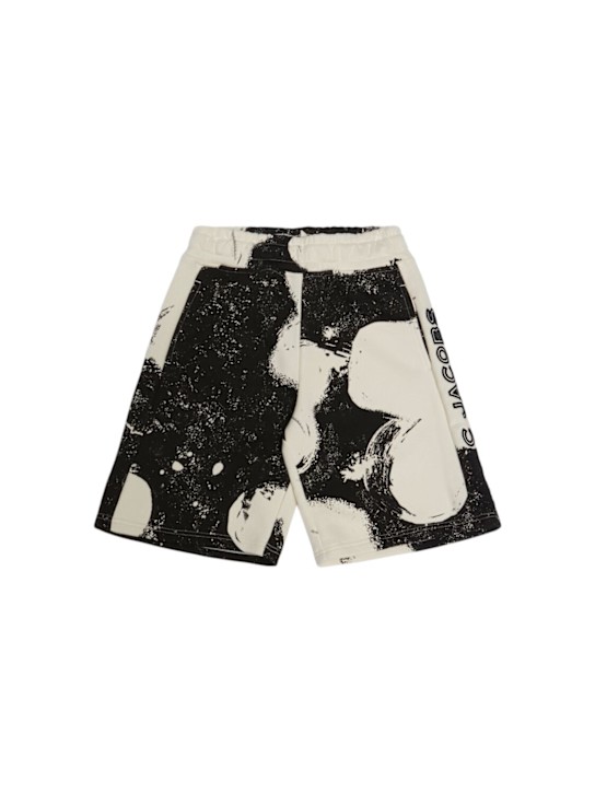 Marc Jacobs: Printed cotton blend French terry shorts - kids-boys_0 | Luisa Via Roma