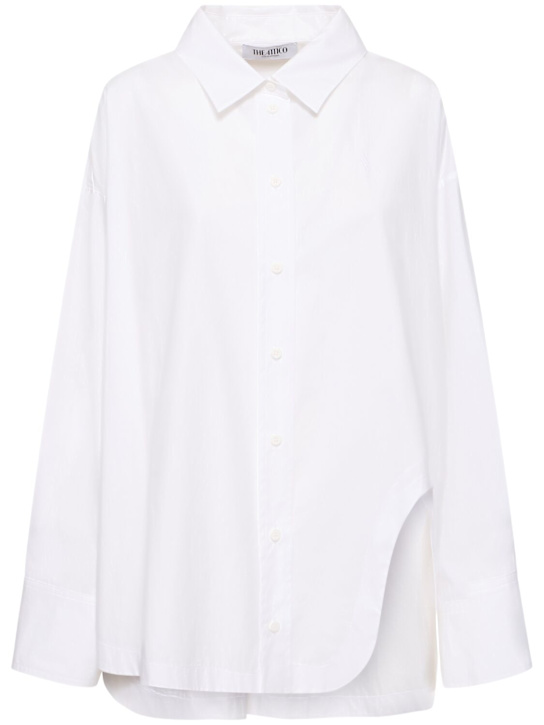 The Attico: Diana parachute canvas overshirt - White - women_0 | Luisa Via Roma