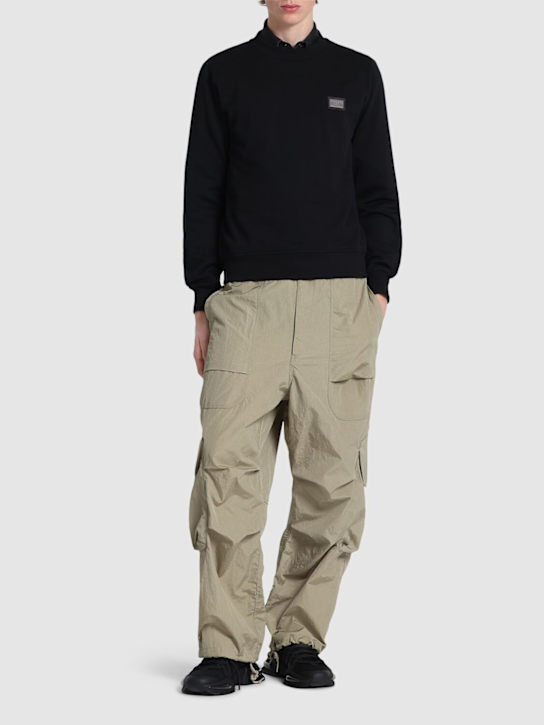 Dolce&Gabbana: Essential jersey sweatshirt - Black - men_1 | Luisa Via Roma