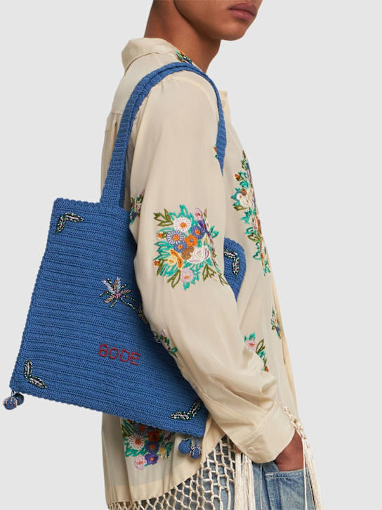 Bode: Laurel crochet tote - men_1 | Luisa Via Roma