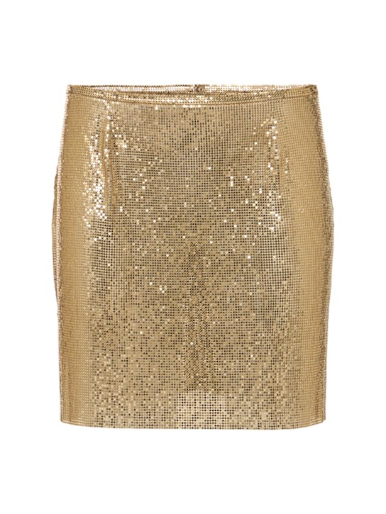 Mesh mini skirt