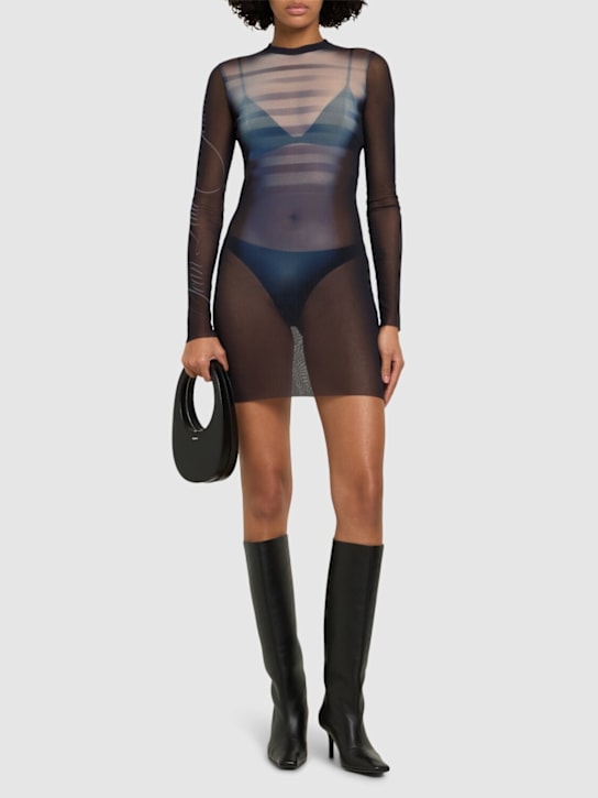 Le Mâle printed mesh mini dress - Thumbnail 2