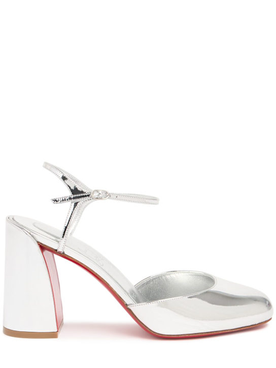Christian Louboutin: 85mm Jane mirror leather pumps - women_0 | Luisa Via Roma