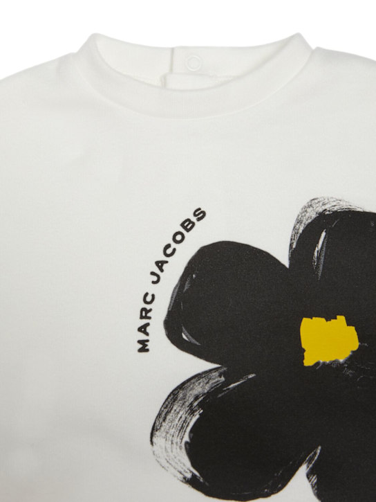 Marc Jacobs: T-shirt e leggings in cotone interlock - kids-girls_1 | Luisa Via Roma