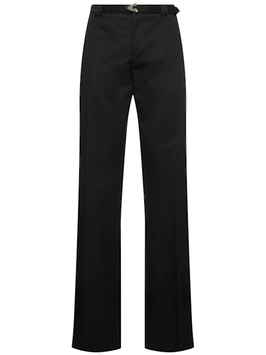 McQueen: Pantalones de algodón - Negro - men_0 | Luisa Via Roma