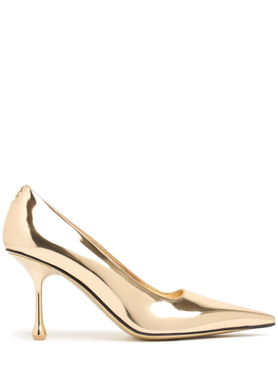 Jimmy Choo: 80mm hohe Lederpumps „Ixia“ - Gold - women_0 | Luisa Via Roma
