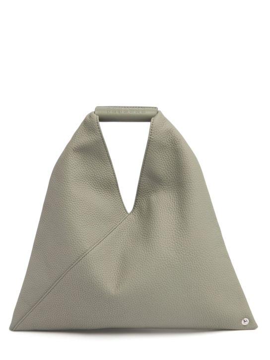 MM6 Maison Margiela: Borsa Seta piccola in pelle martellata - women_0 | Luisa Via Roma