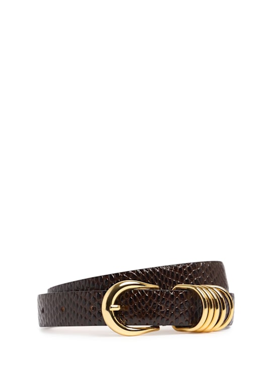 Déhanche: Hollyhock Viper embossed leather belt - women_0 | Luisa Via Roma
