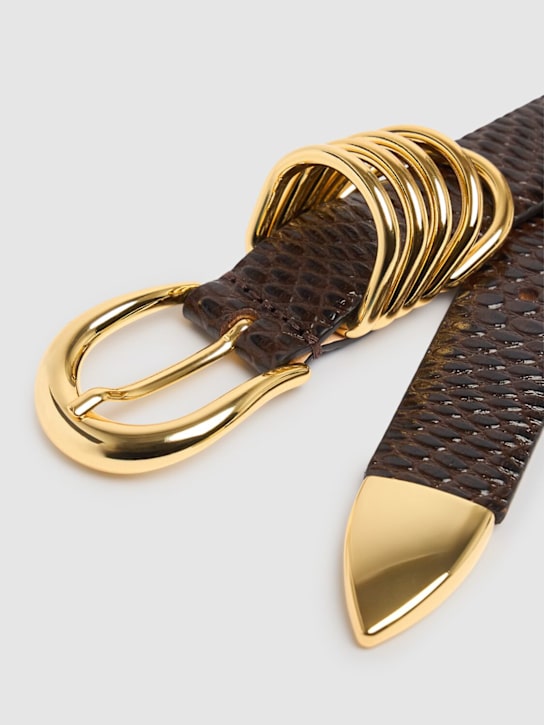 Déhanche: Hollyhock Viper embossed leather belt - women_1 | Luisa Via Roma