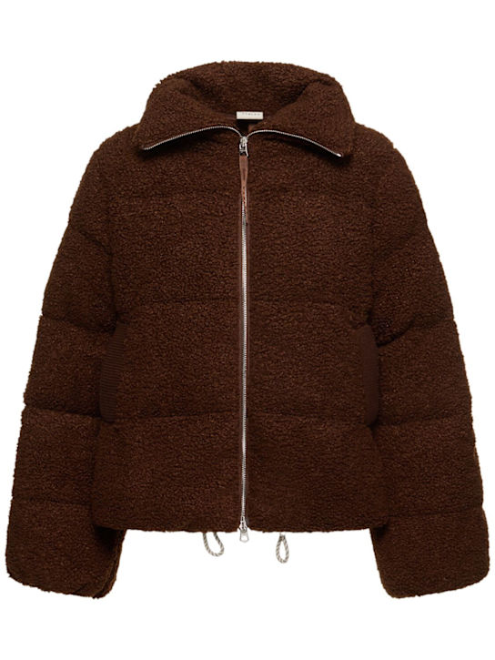 Varley: Wilkins Sherpa puffer jacket - women_0 | Luisa Via Roma