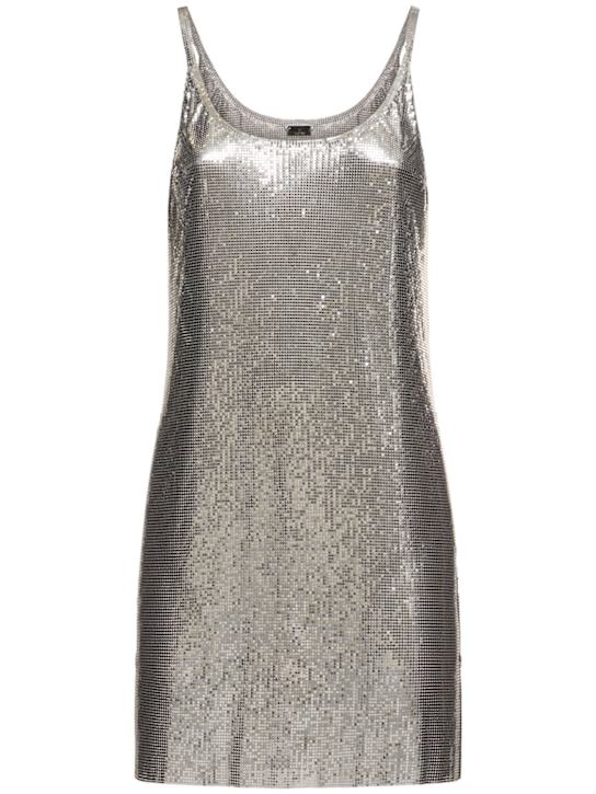 Rabanne: Mesh mini dress - women_0 | Luisa Via Roma