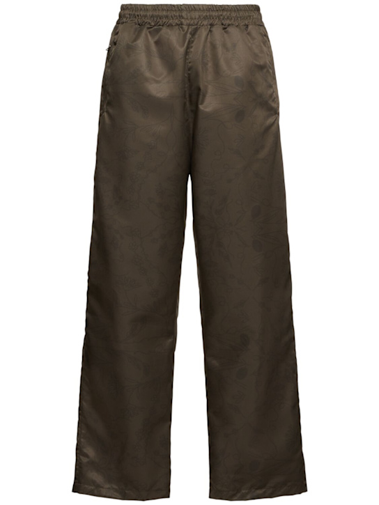 Rough.: Pantaloni sportivi ampi OS jacquard - Verde Scuro - men_0 | Luisa Via Roma