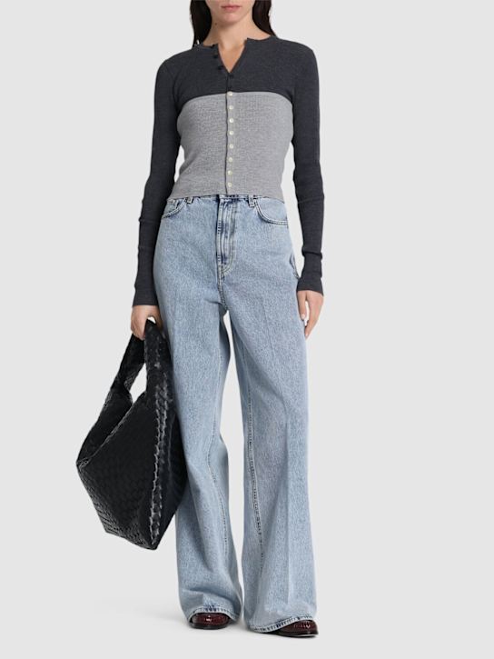 Auralee: Super fine wool rib knit band top - women_1 | Luisa Via Roma