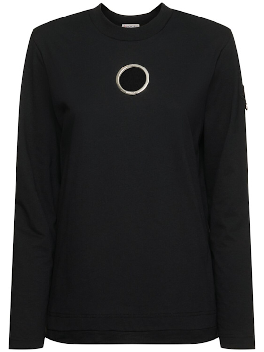 Moncler Genius: Moncler x Willow Smith cotton t-shirt - women_0 | Luisa Via Roma