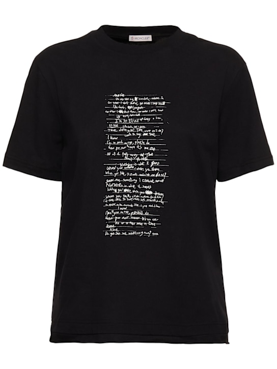 Moncler Genius: Moncler x Willow Smith cotton t-shirt - women_0 | Luisa Via Roma