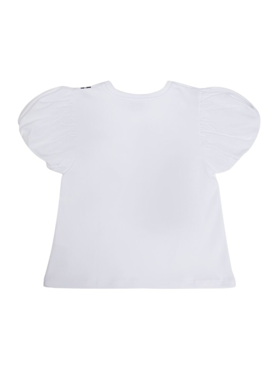 Marc Jacobs: Printed cotton jersey t-shirt - White - kids-girls_2 | Luisa Via Roma