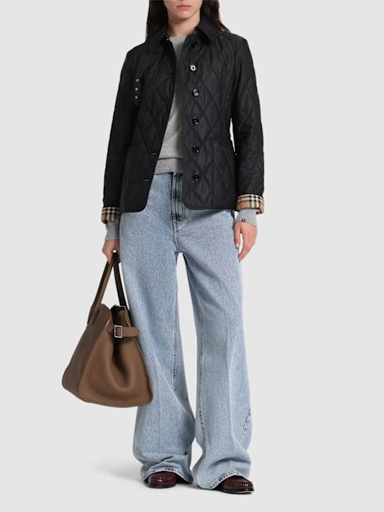 Burberry: Giacca Fernleigh in nylon trapuntato - women_1 | Luisa Via Roma