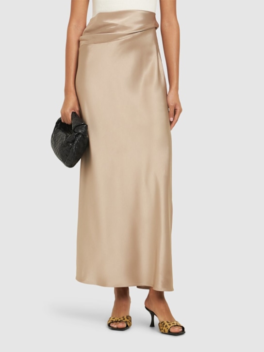 Jimmy Choo: 70mm Skye pony skin mules - Orange/Brown - women_1 | Luisa Via Roma