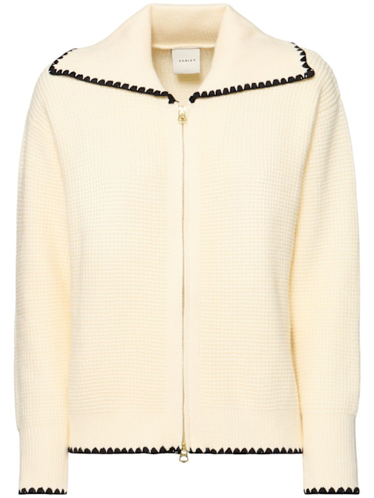 Varley: Sibley soft knit jacket - women_0 | Luisa Via Roma