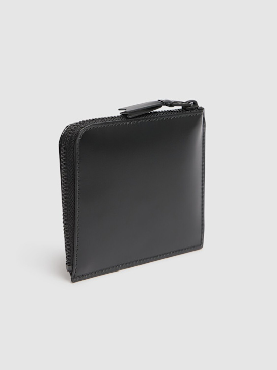 Comme des Garçons Wallet: Very black leather wallet - Black - men_2 | Luisa Via Roma