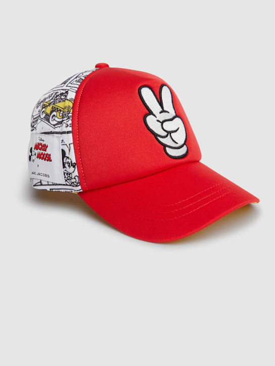 Marc Jacobs: Mickey Mouse print baseball hat - Red - kids-boys_1 | Luisa Via Roma