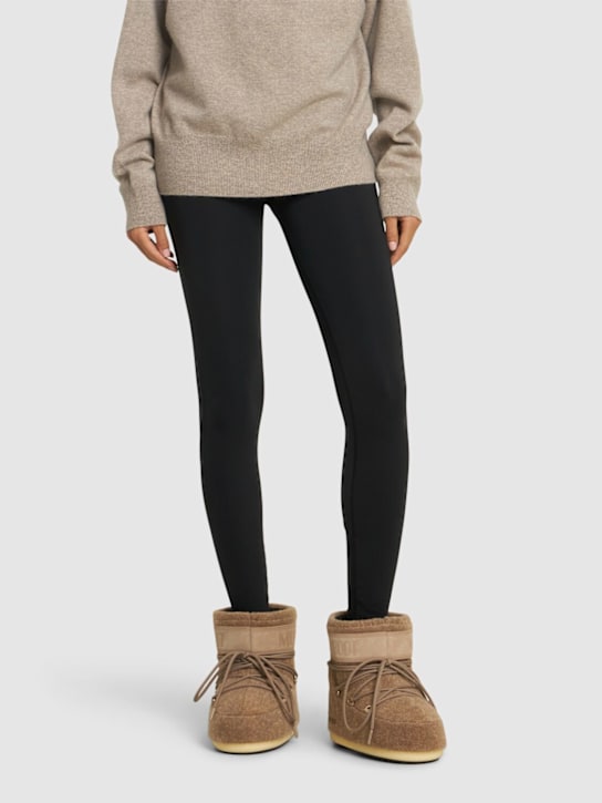 Moon Boot: Icon Felt low moon boots - Beige - women_1 | Luisa Via Roma