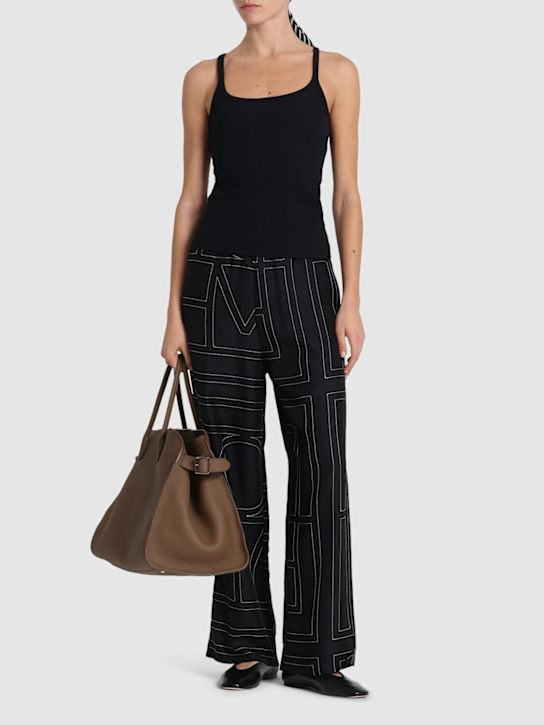 Toteme: Scoop neck ribbed tank top - women_1 | Luisa Via Roma