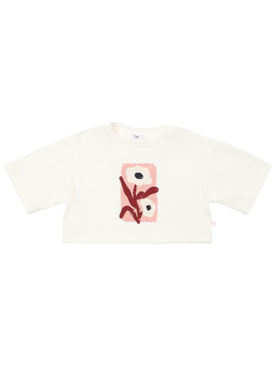 Il Gufo: T-shirt cropped in jersey di cotone - kids-girls_0 | Luisa Via Roma