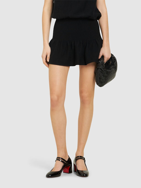 Christian Louboutin: 55mm Miss Jane patent leather pumps - Black - women_1 | Luisa Via Roma