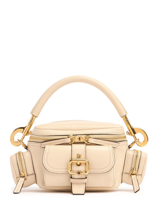 Chloé: Small Camera shiny leather bag - Sweet Beige - women_0 | Luisa Via Roma