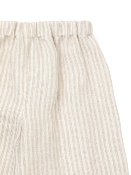 Il Gufo: Pantaloni palazzo in lino a righe - kids-girls_1 | Luisa Via Roma