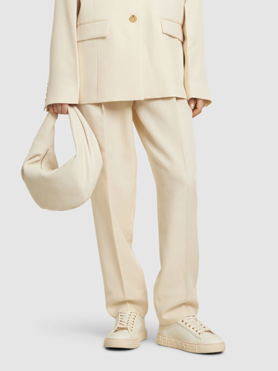 Versace: Barocco jacquard sneakers - women_1 | Luisa Via Roma