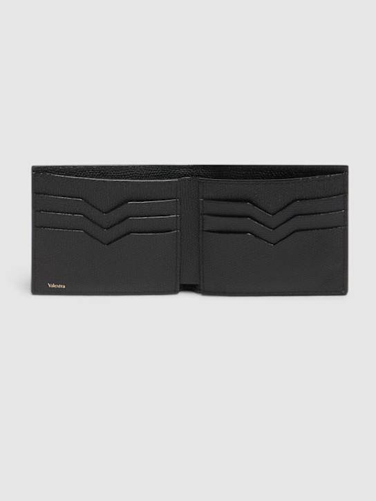 Valextra: 6cc leather bifold wallet - men_1 | Luisa Via Roma