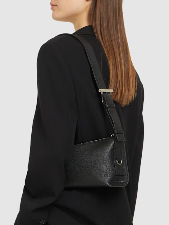 McQueen: McQueen T-Bar sling pouch - Black - women_1 | Luisa Via Roma