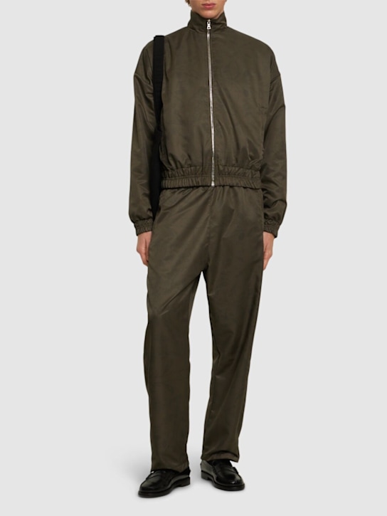 Rough.: Pantaloni sportivi ampi OS jacquard - Verde Scuro - men_1 | Luisa Via Roma