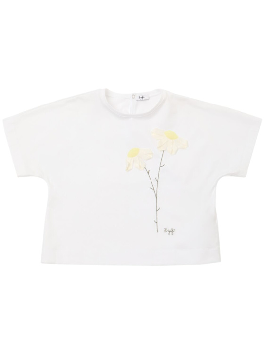 Il Gufo: T-shirt in jersey con ricamo - kids-girls_0 | Luisa Via Roma