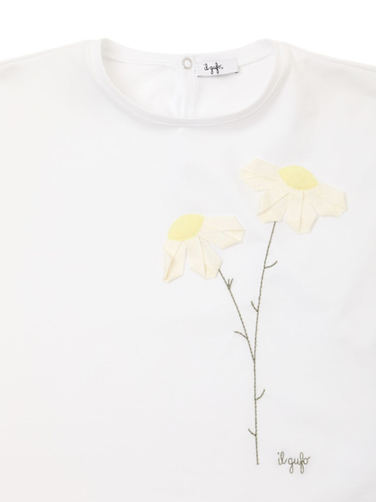 Il Gufo: T-shirt in jersey con ricamo - kids-girls_1 | Luisa Via Roma