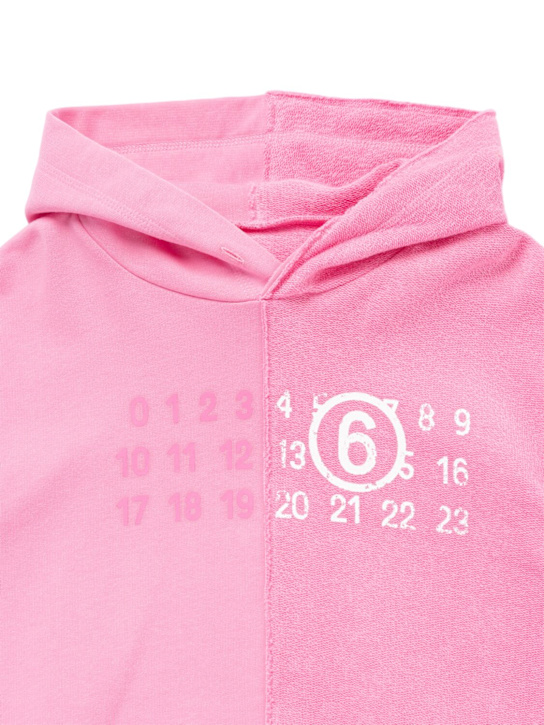 MM6 Maison Margiela: コットンフーディー - kids-girls_1 | Luisa Via Roma