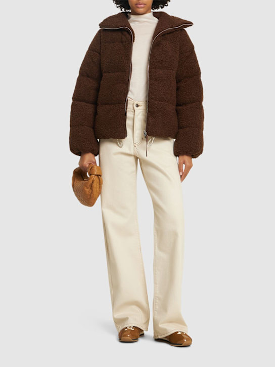 Varley: Wilkins Sherpa puffer jacket - women_1 | Luisa Via Roma