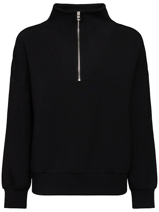 Varley: Hawley half zip knit sweater - women_0 | Luisa Via Roma