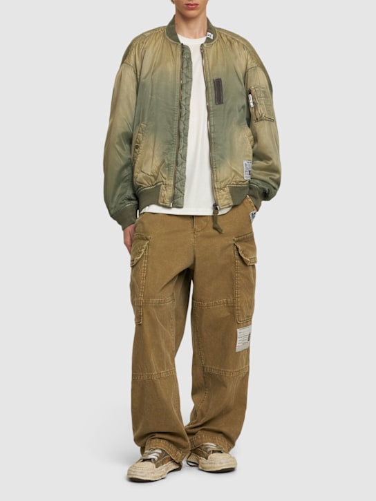 Mihara Yasuhiro: Giacca aviator vintage in misto cotone - Khaki - men_1 | Luisa Via Roma