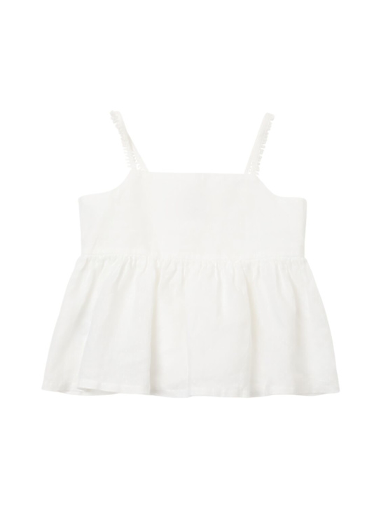 Il Gufo: Linen top - kids-girls_0 | Luisa Via Roma