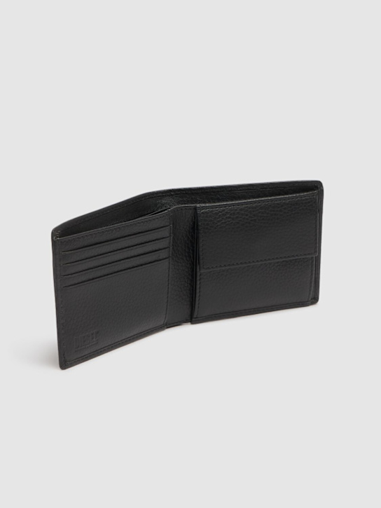 Diesel: Oval-D leather billfold wallet - men_1 | Luisa Via Roma