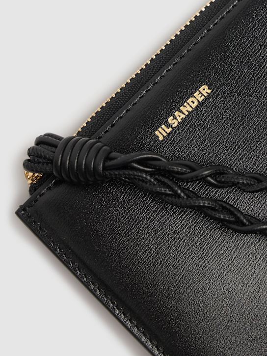 Jil Sander: Porta carte di credito Giro in pelle - women_2 | Luisa Via Roma