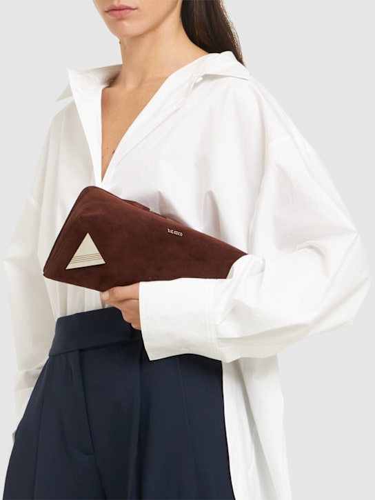 The Attico: 8.30 PM suede clutch - women_1 | Luisa Via Roma