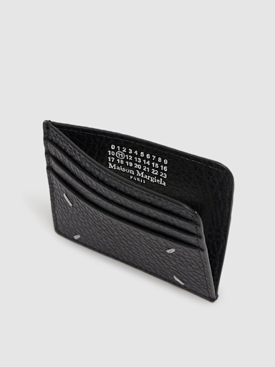 Maison Margiela: Leather card holder - women_1 | Luisa Via Roma