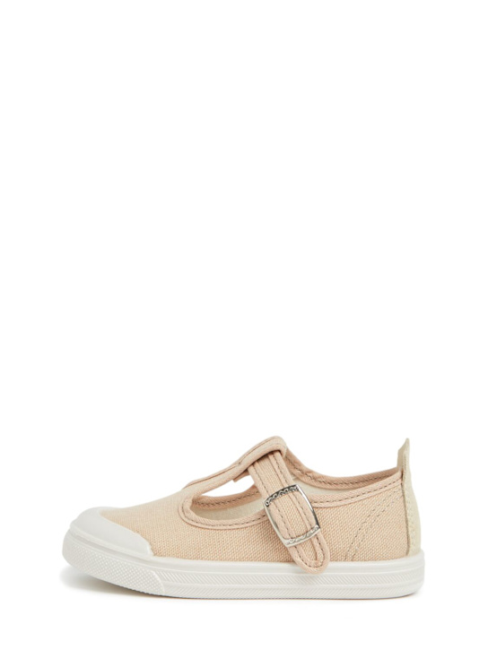 Il Gufo: Cotton canvas sandals - Beige - kids-boys_0 | Luisa Via Roma